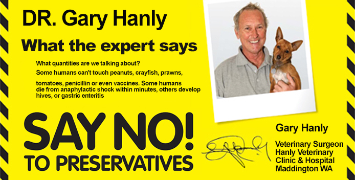 Hanly Vets Say No to Preservatives