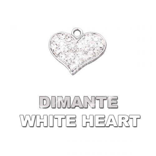 Charm Dimante White Heart