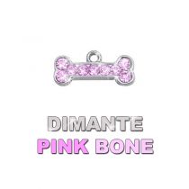 Charm Bone Pink Dimante