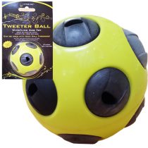 Tweeter Ball whistling Dog Toy